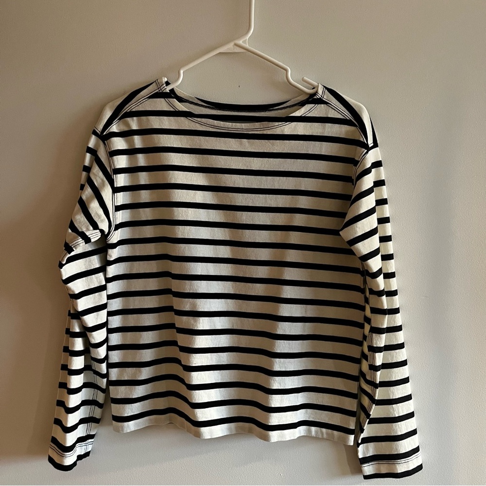 Everlane Cotton Striped Long Sleeve
